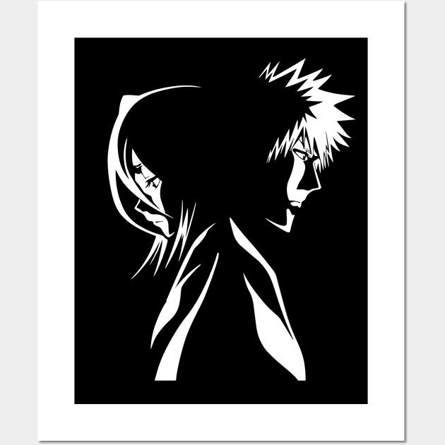 Ichigo rukia Wall Art by MyAnimeSamurai